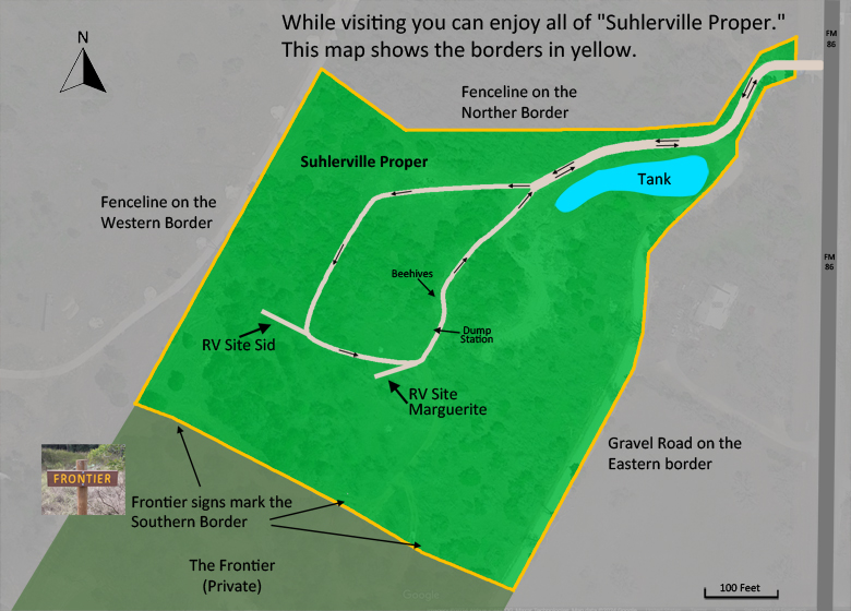 Suhlerville RV Park Map